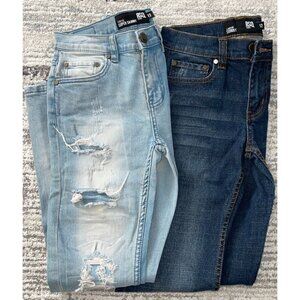 RSQ Boys Tokyo Super Skinny & London Skinny Blue Denim Jeans Size 12 - Lot of 2